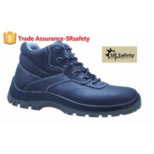 SRSAFETY high quality emboss cow split leather working safety shoes high heel steel toe safety shoes